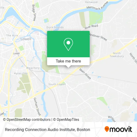 Recording Connection Audio Institute map