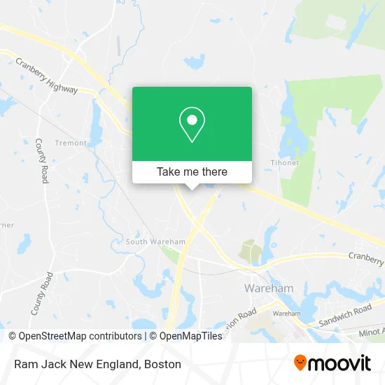 Ram Jack New England map