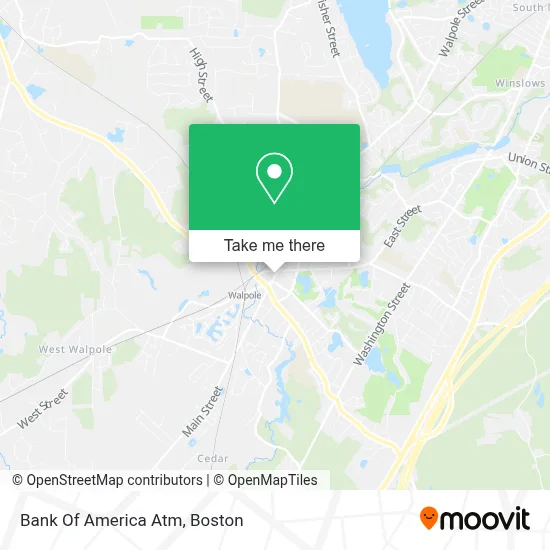 Bank Of America Atm map