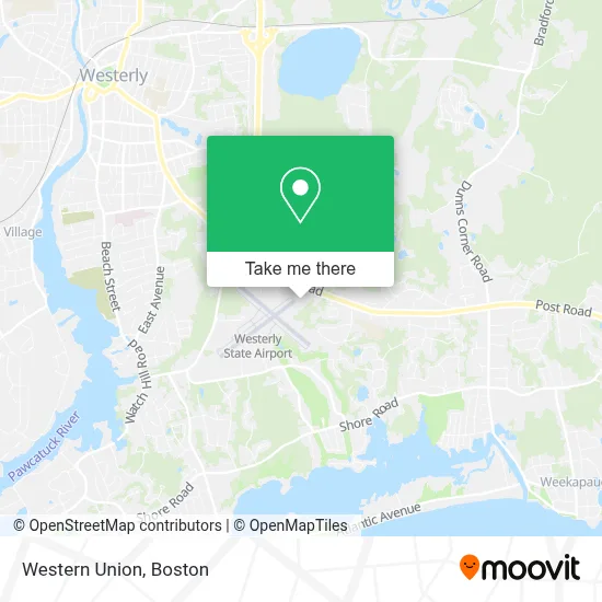 Western Union map