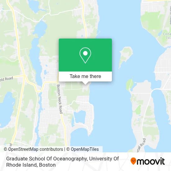 Graduate School Of Oceanography, University Of Rhode Island map