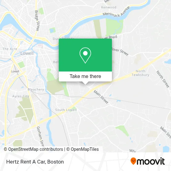 Hertz Rent A Car map