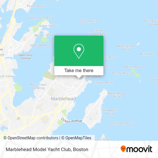 Marblehead Model Yacht Club map