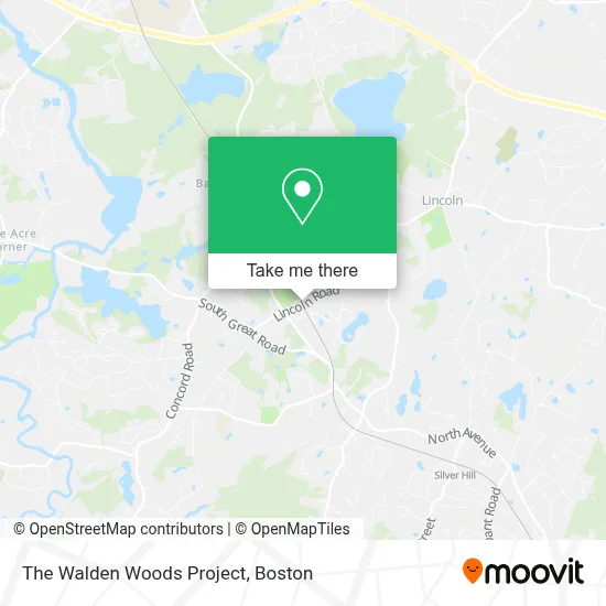 The Walden Woods Project map
