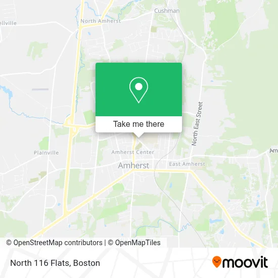 North 116 Flats map