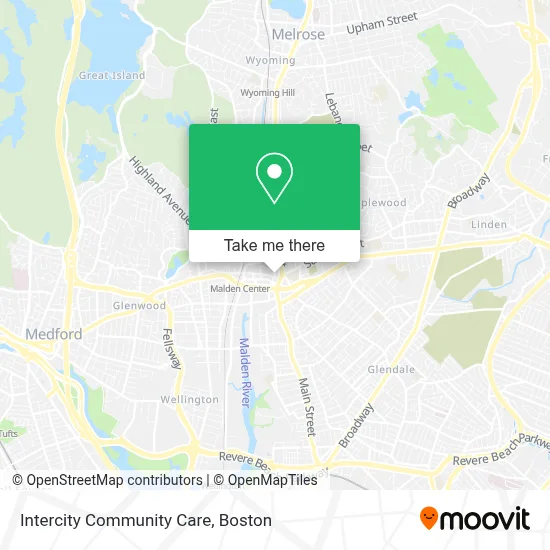Intercity Community Care map