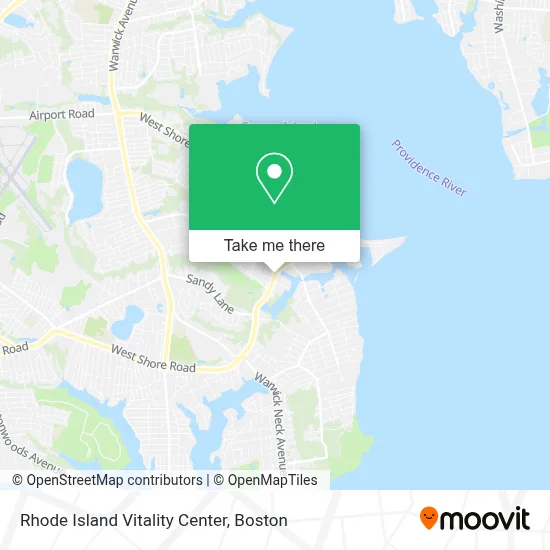 Rhode Island Vitality Center map