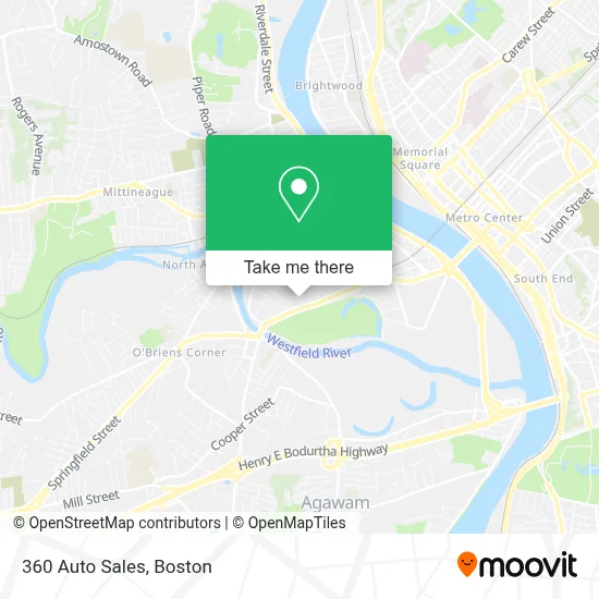 360 Auto Sales map