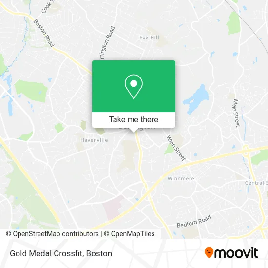 Gold Medal Crossfit map