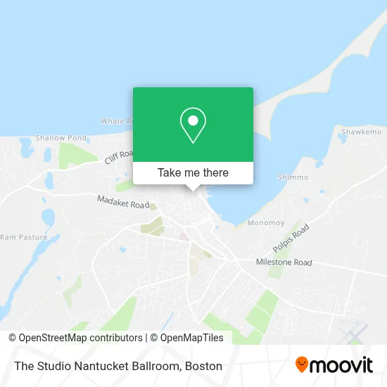 The Studio Nantucket Ballroom map