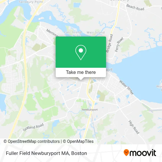 Fuller Field Newburyport MA map