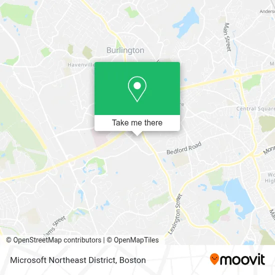 Microsoft Northeast District map