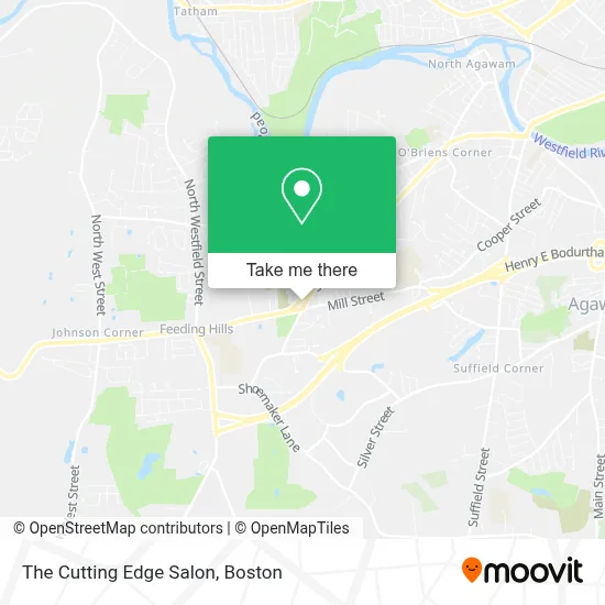 The Cutting Edge Salon map