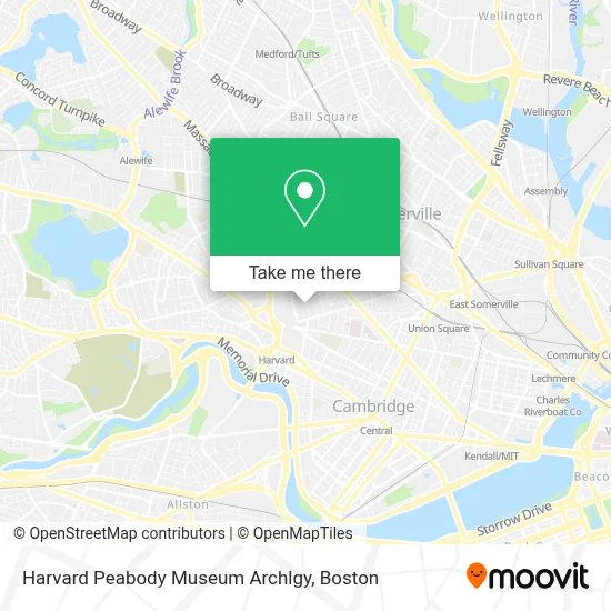 Harvard Peabody Museum Archlgy map