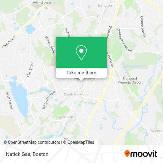 Natick Gas map