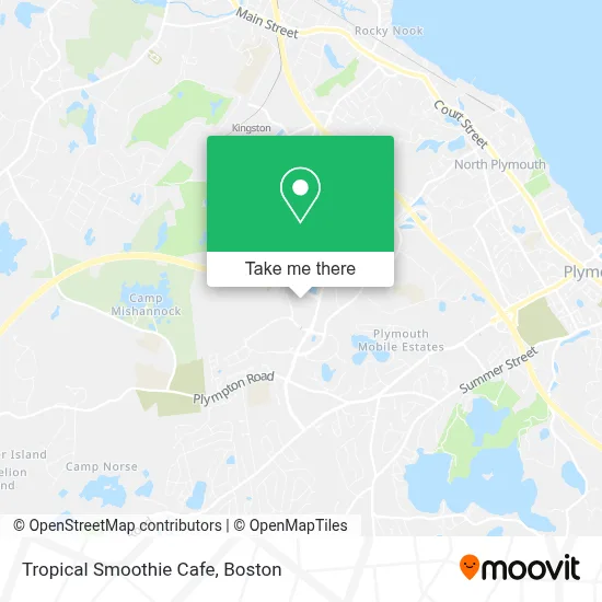 Tropical Smoothie Cafe map
