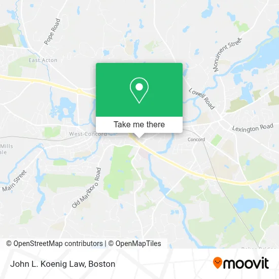 John L. Koenig Law map