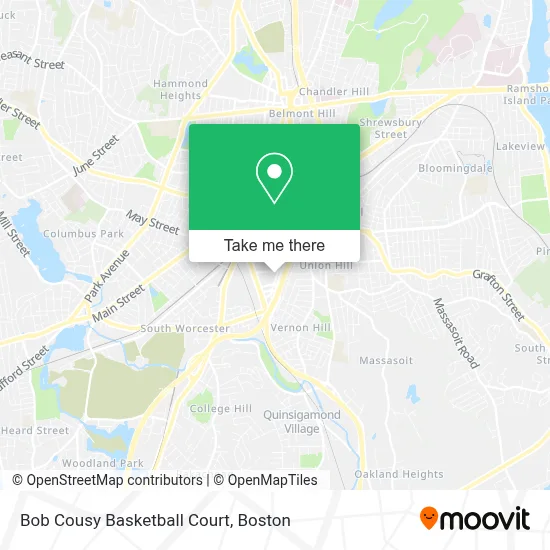Bob Cousy Basketball Court map