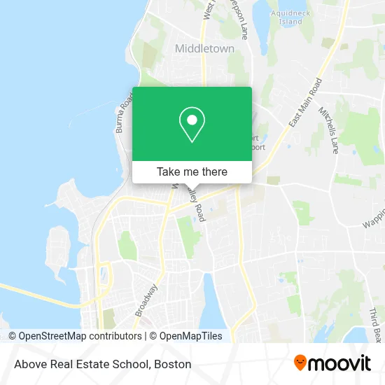 Above Real Estate School map