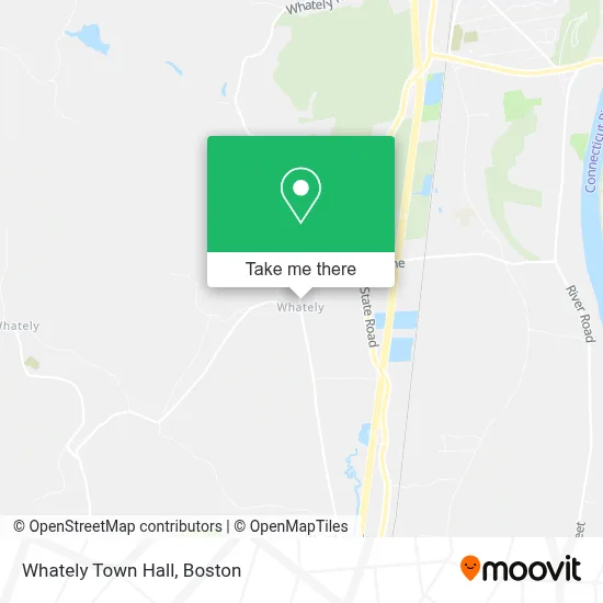 Whately Town Hall map