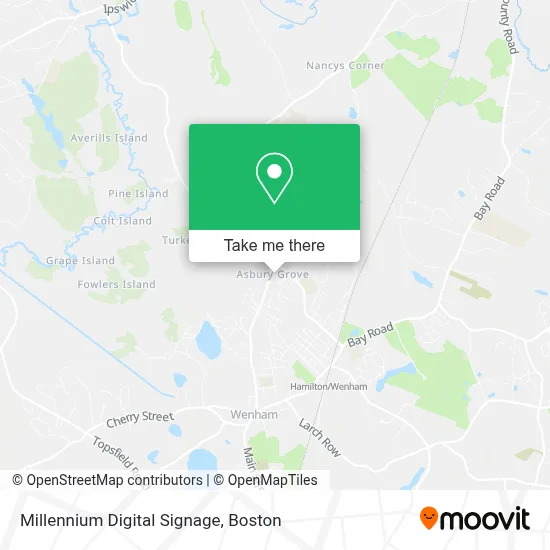 Millennium Digital Signage map