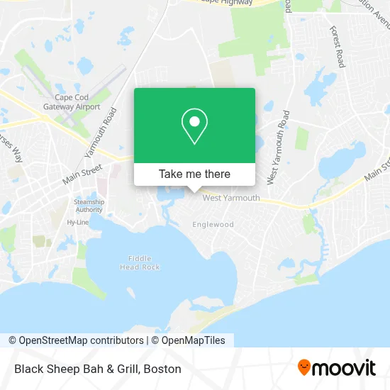 Black Sheep Bah & Grill map