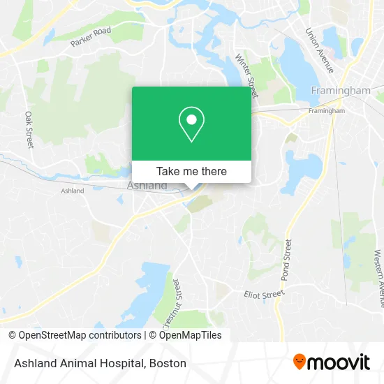 Ashland Animal Hospital map
