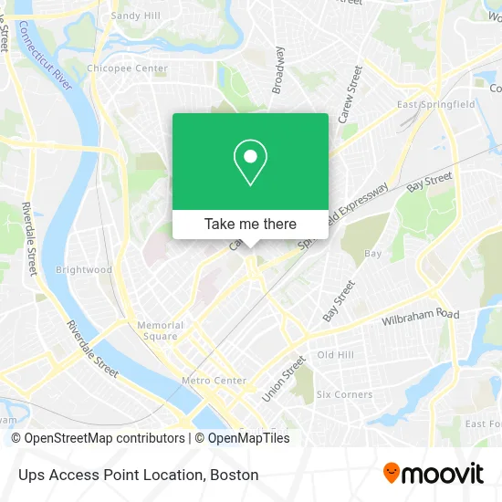 Ups Access Point Location map
