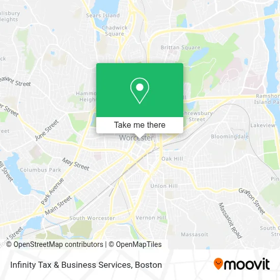 Infinity Tax & Business Services map