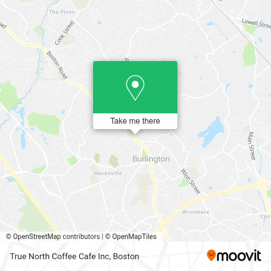 True North Coffee Cafe Inc map