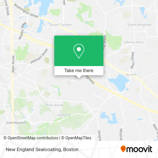 New England Sealcoating map