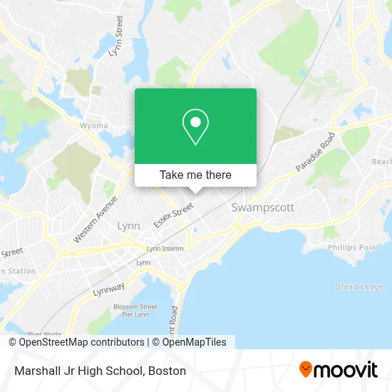 Marshall Jr High School map