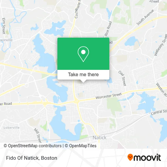 Fido Of Natick map