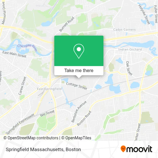 Springfield Massachusetts map