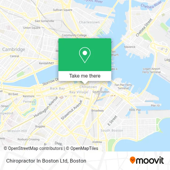Chiropractor In Boston Ltd map