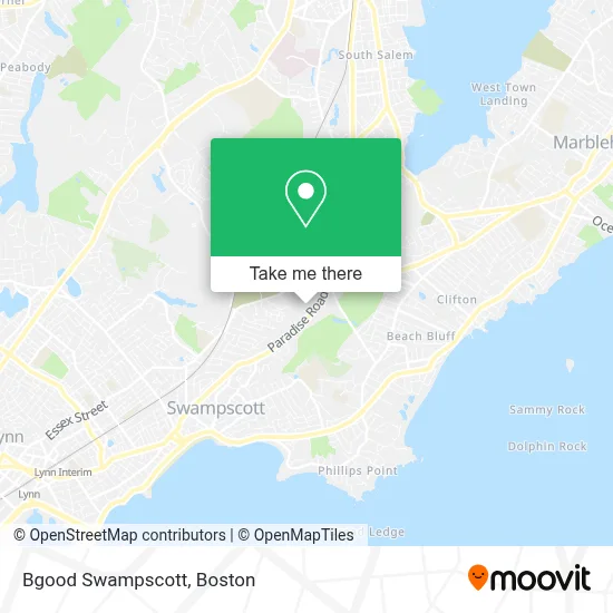 Bgood Swampscott map