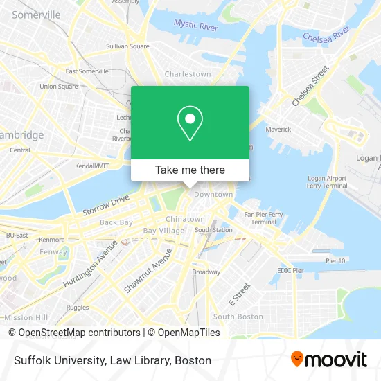 Suffolk University, Law Library map