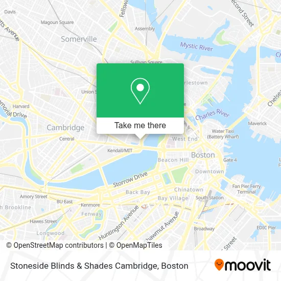 Stoneside Blinds & Shades Cambridge map