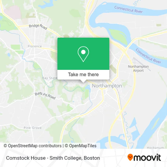 Comstock House - Smith College map