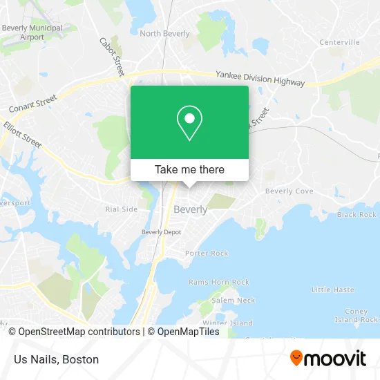Us Nails map