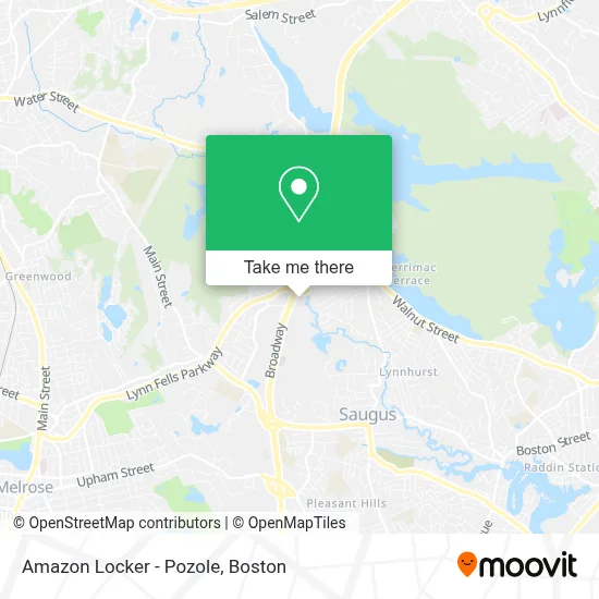 Amazon Locker - Pozole map