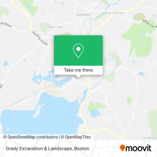 Grady Excavation & Landscape map