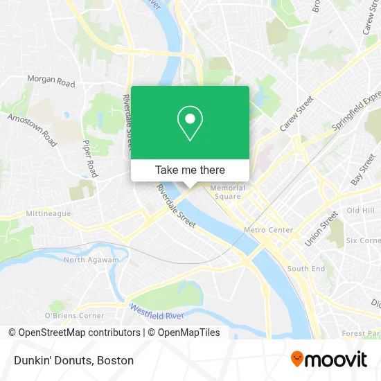 Dunkin' Donuts map