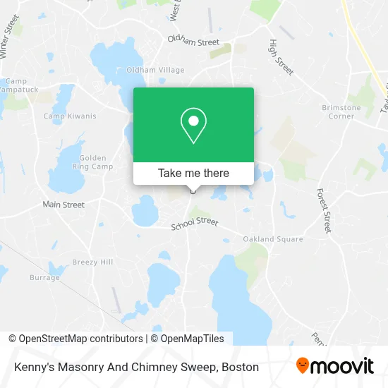 Kenny's Masonry And Chimney Sweep map