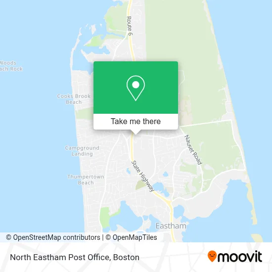 North Eastham Post Office map