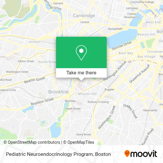 Pediatric Neuroendocrinology Program map