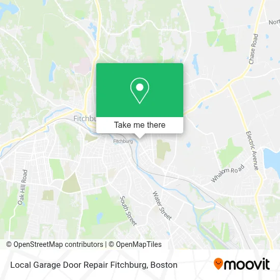 Local Garage Door Repair Fitchburg map