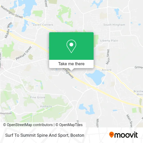 Surf To Summit Spine And Sport map