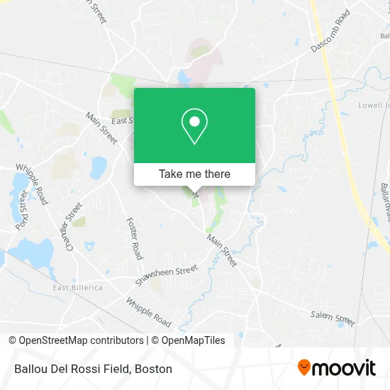 Ballou Del Rossi Field map