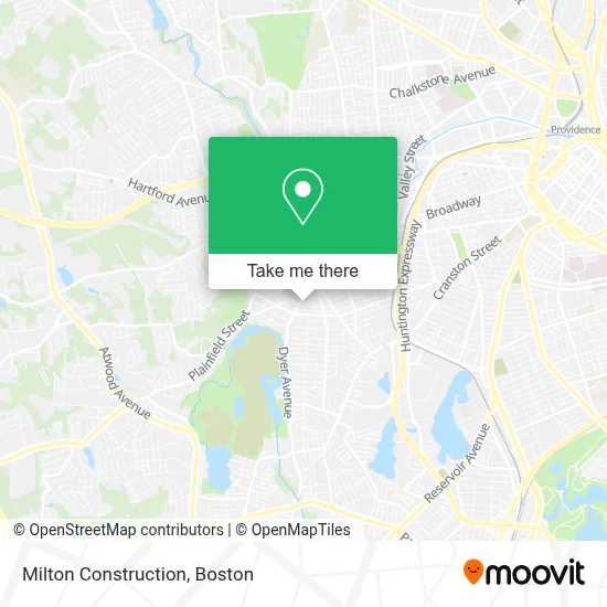 Milton Construction map